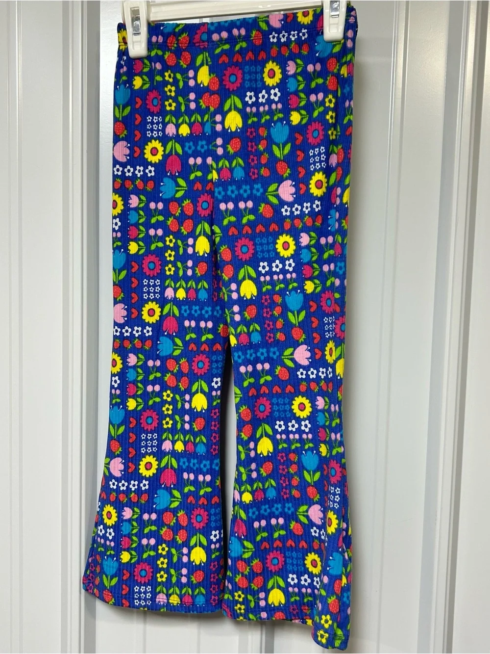 Rare Editions Pink Floral 'Bloom Bloom' Top with Blue Floral Pants